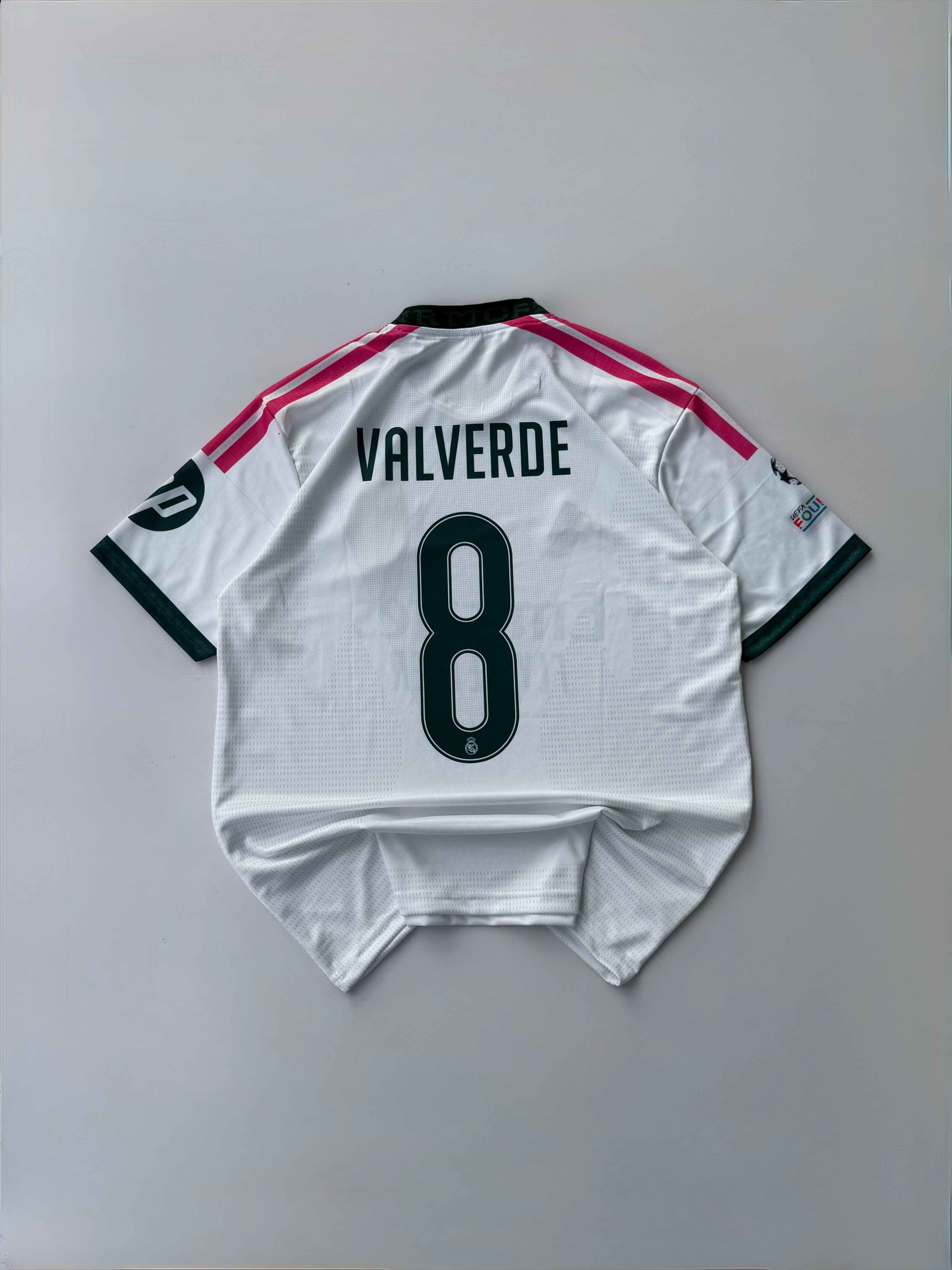 VALVERDE 8 REAL MADRID 2026/27 NEW SEASON HOME  KIT EMBROIDERY