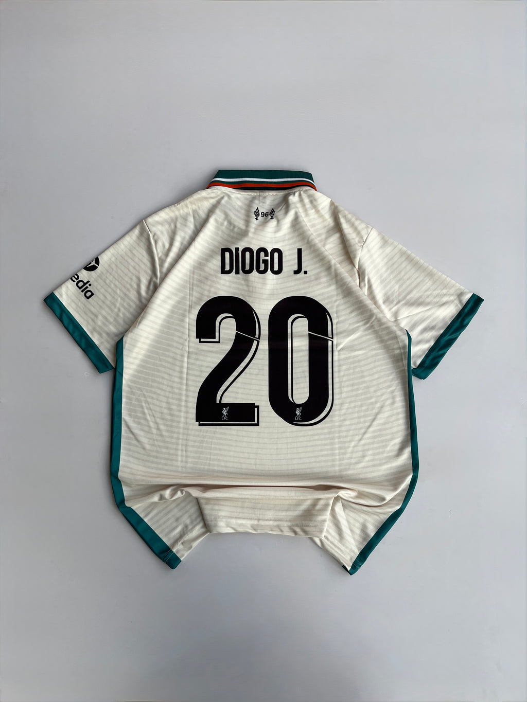 DIOGO JOTA LIVERPOOL 2021/22 AWAY KIT EMBROIDERY POLO