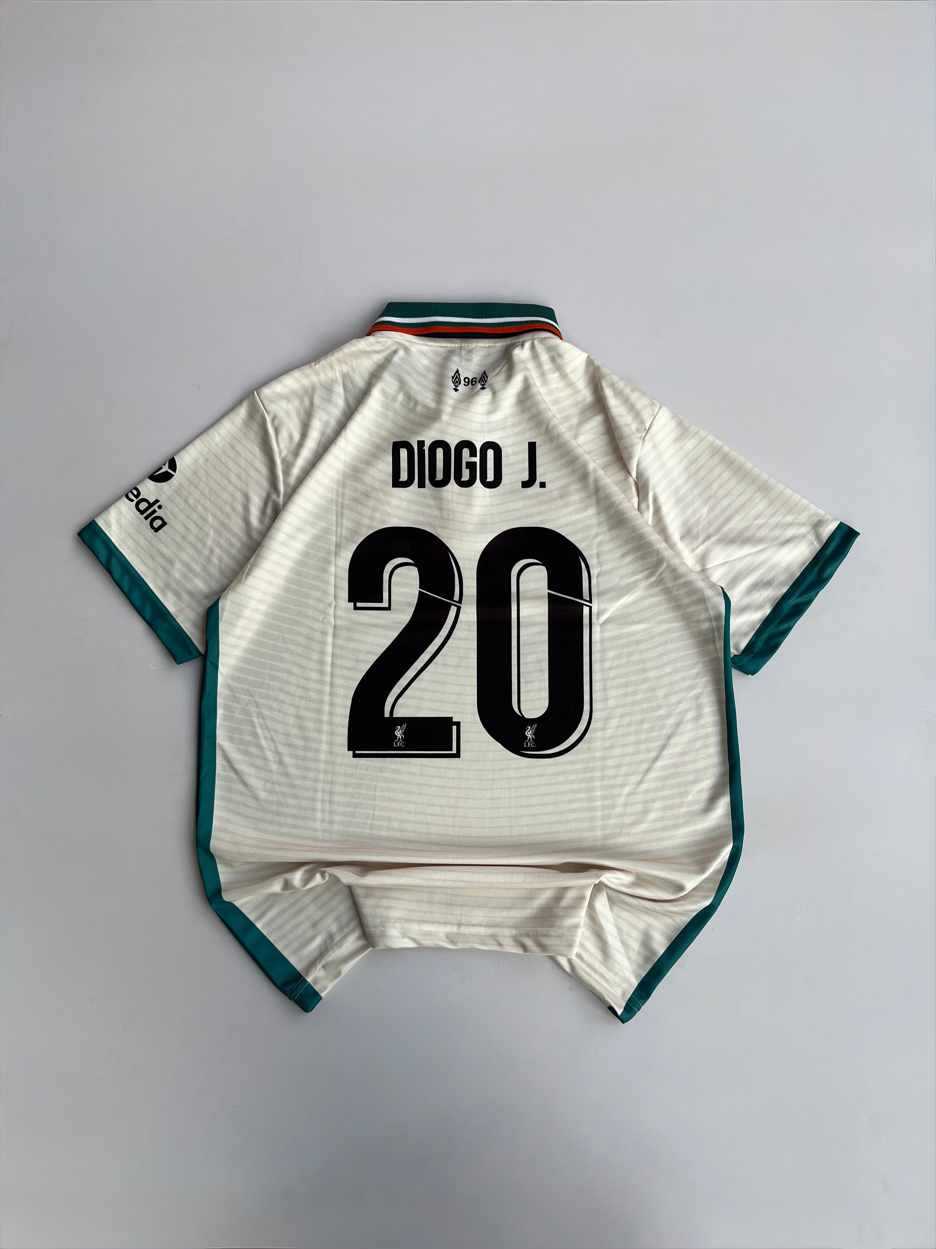 DIOGO JOTA LIVERPOOL 2021/22 AWAY KIT EMBROIDERY POLO