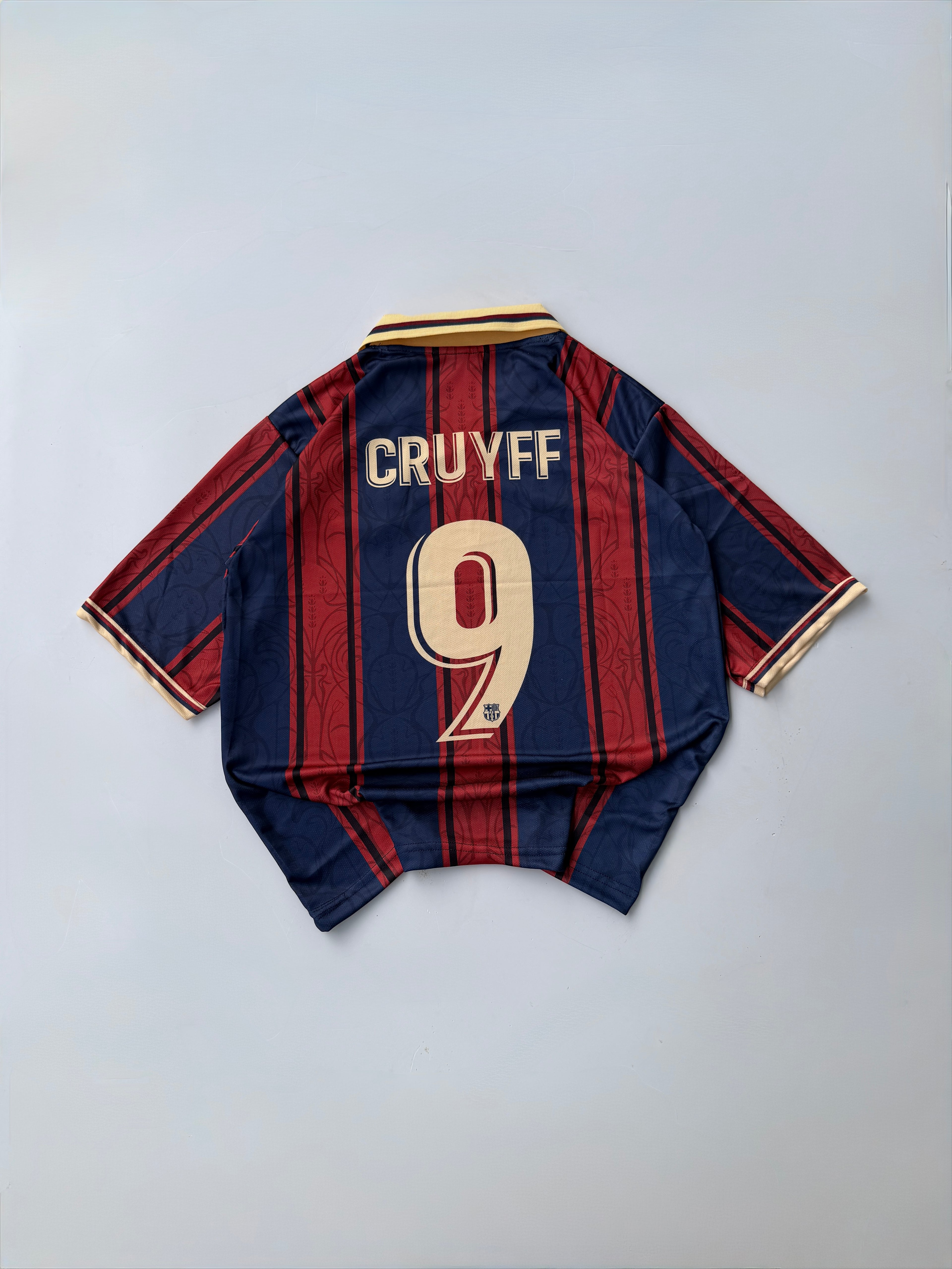 CRUYFF 9 BARCELONA 125th ANNIVERSARY SPECIAL KIT FIVE SLEEVE EMBROIDERY