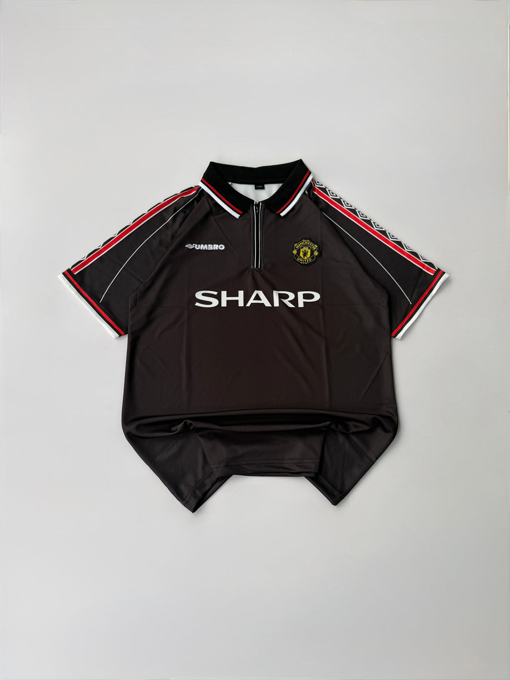 BECKHAM 7 MANCHESTER UNITED 1998/99 RETRO AWAY KIT EMBROIDERY POLO