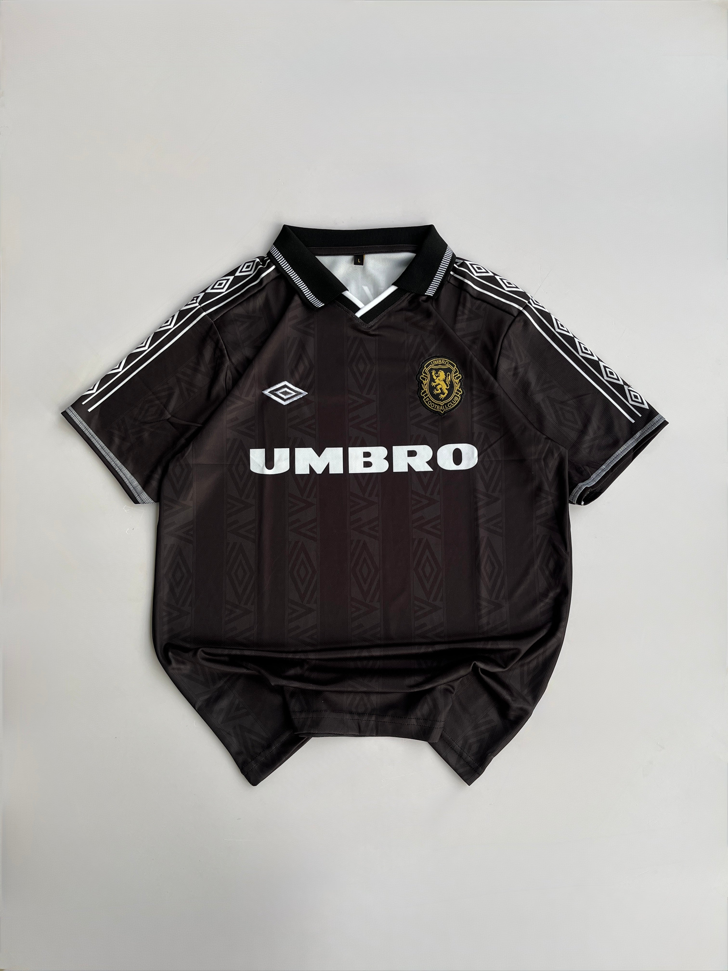 DAVID BECKHAM 7 UMBRO FOOTBALL JERSEY VINTAGE 90s-STYLE EMBROIDERY POLO