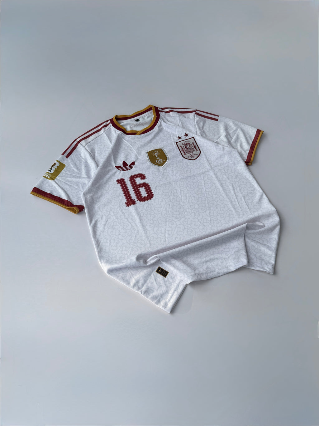 RODRIGO 16 TWO STAR SPAIN 2025/26 AWAY KIT EMBROIDERY