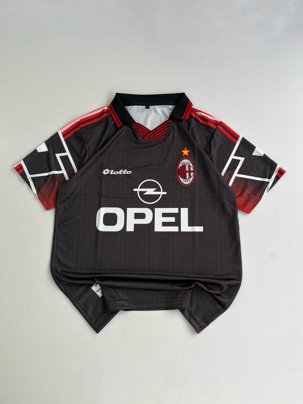 MALDINI 3 AC MILAN 1997/98  RETRO AWAY KIT  EMBROIDERY