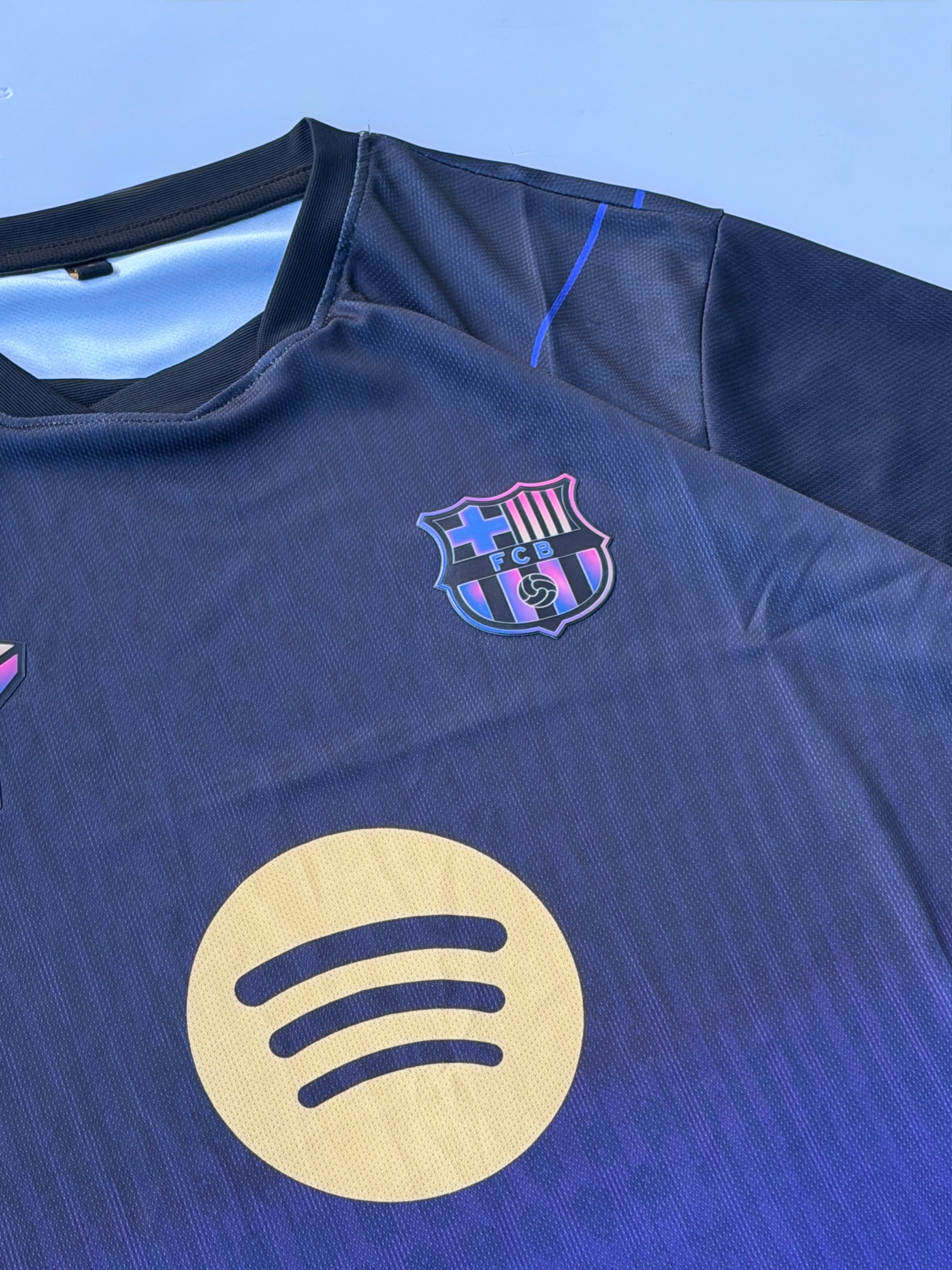 CUBARSI 5 BARCELONA 2026/27 AWAY KIT 3D SILICONE HEAT PRESS LOGO