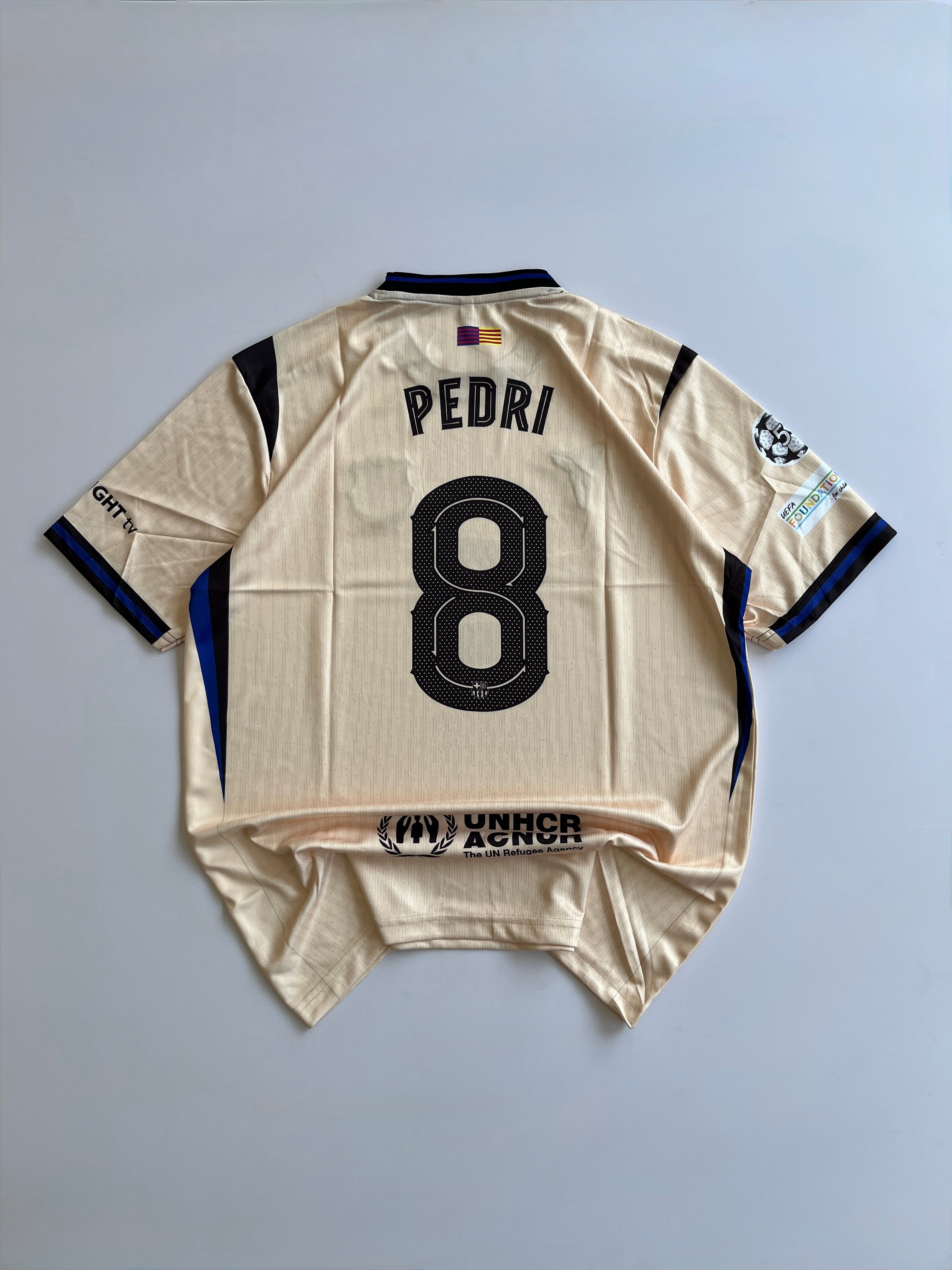 PEDRI 8 BARCELONA 2025/26 NEW SEASON AWAY  KIT EMBROIDERY