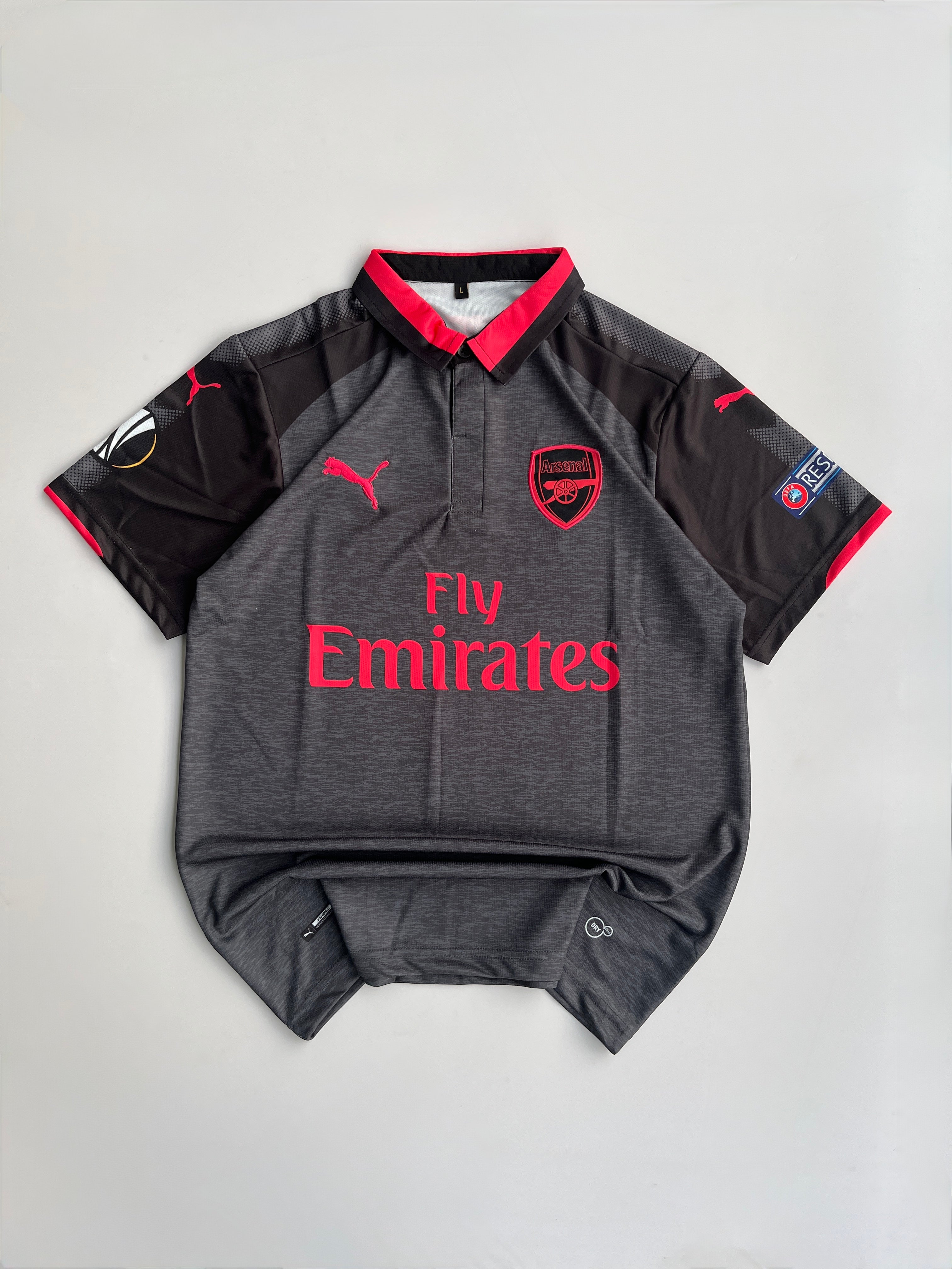 OZIL 7 ARSENAL FC 2017/18 THIRD KIT EMBROIDERY POLO
