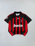 MALDINI 3 ACMILAN 2006/07 RETRO HOME KIT EMBROIDERY COLLER