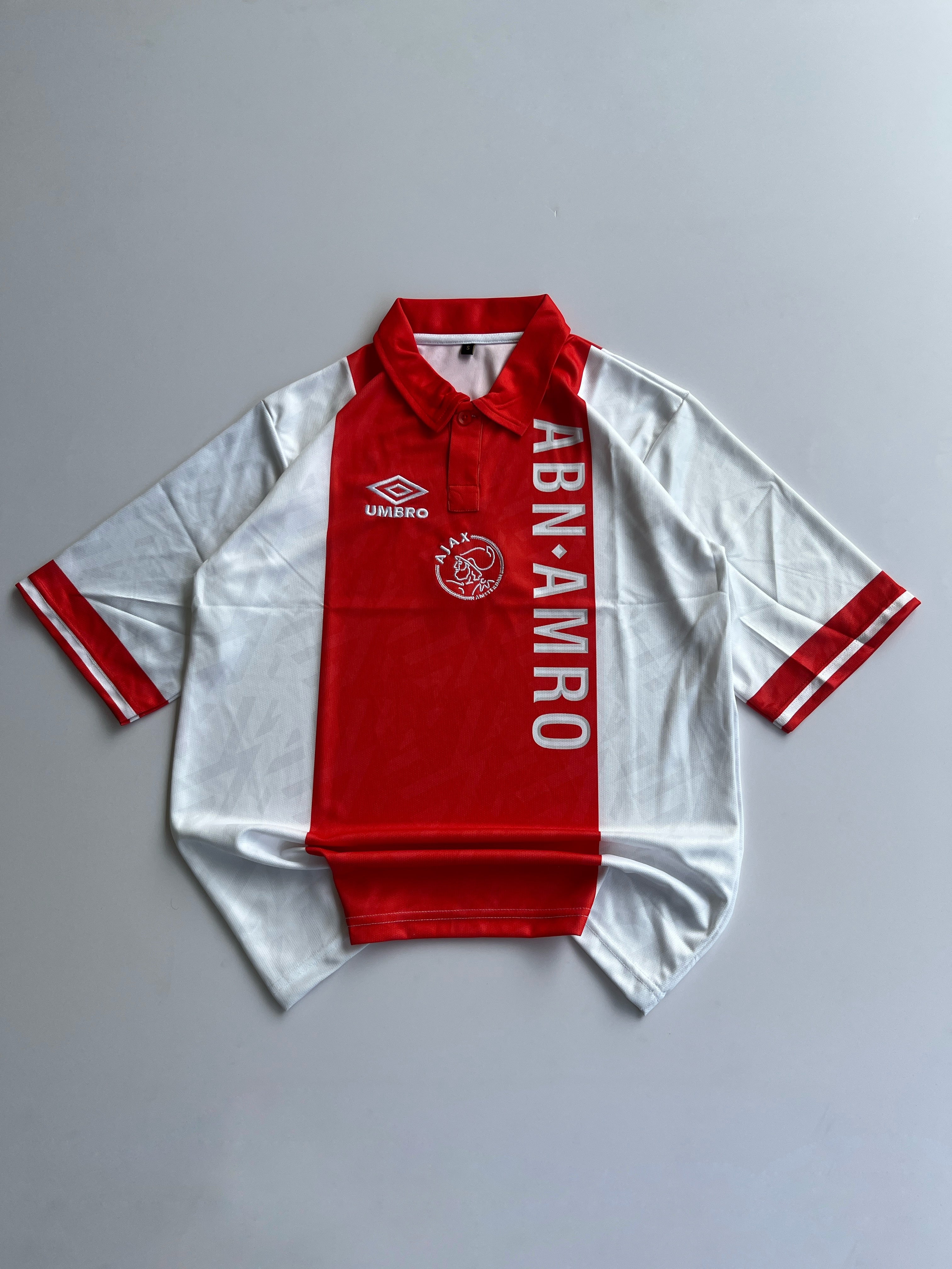 CRUYFF 14 AJAX  1993/94 RETRO HOME KIT EMBROIDERY FIVE SLEEVE