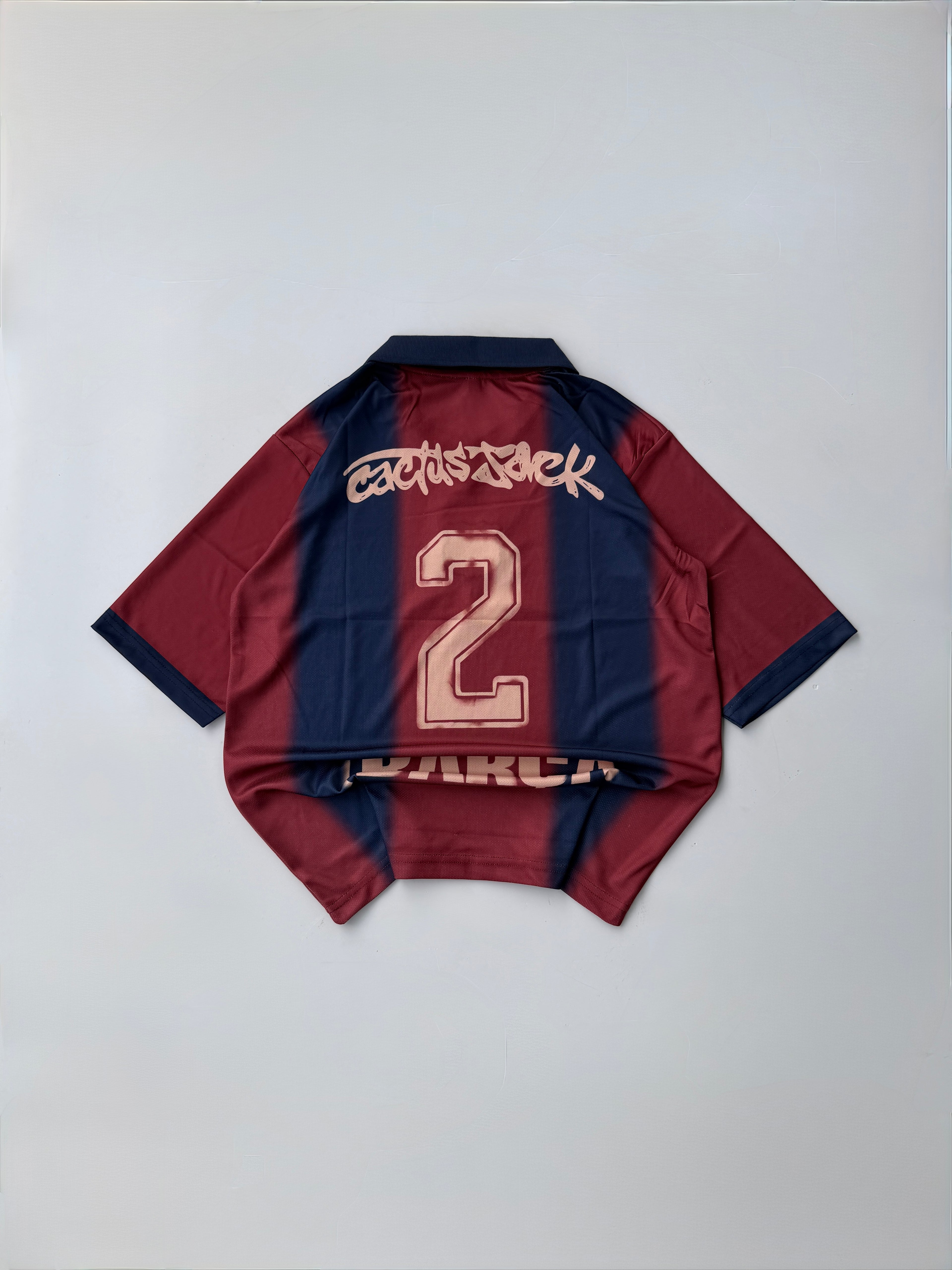 TRAVIS SCOTT X BARCELONA RETRO 2000/01 SPECIAL HOME KIT EMBROIDERY FIVE SLEEVE