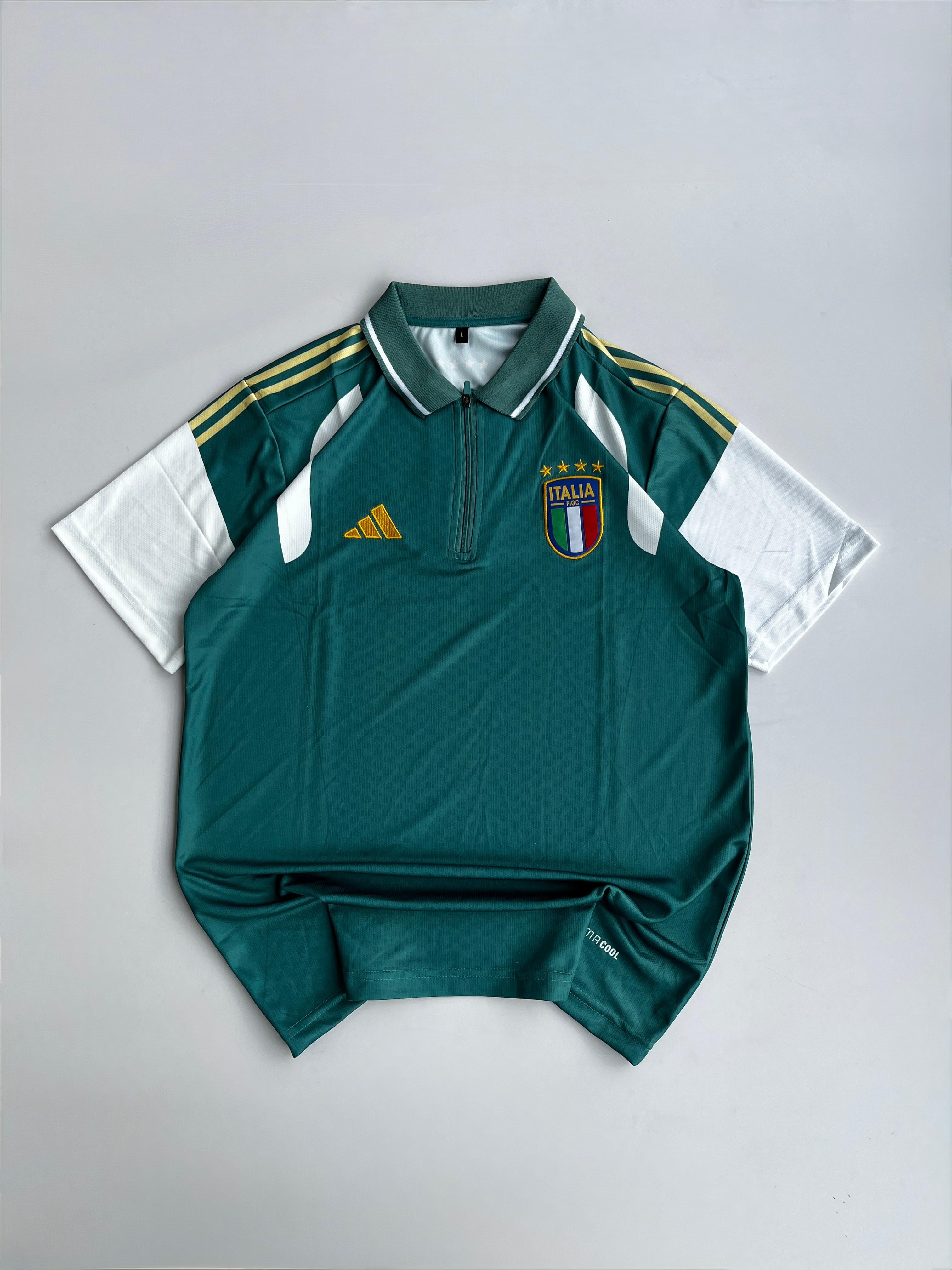 NO NAME 3 ITALY 2026 FIGC PRESENTATION POLO JERSEY EMBROIDERY