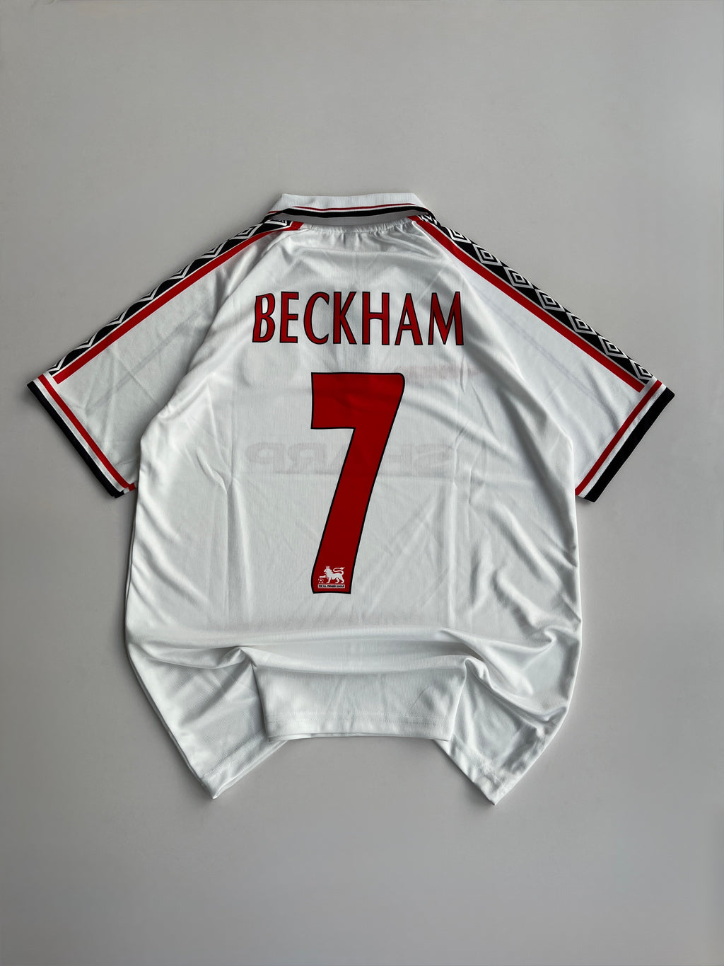 BECKHAM 7 MANCHESTER UNITED 1998/99 RETRO  AWAY  KIT EMBROIDERY POLO