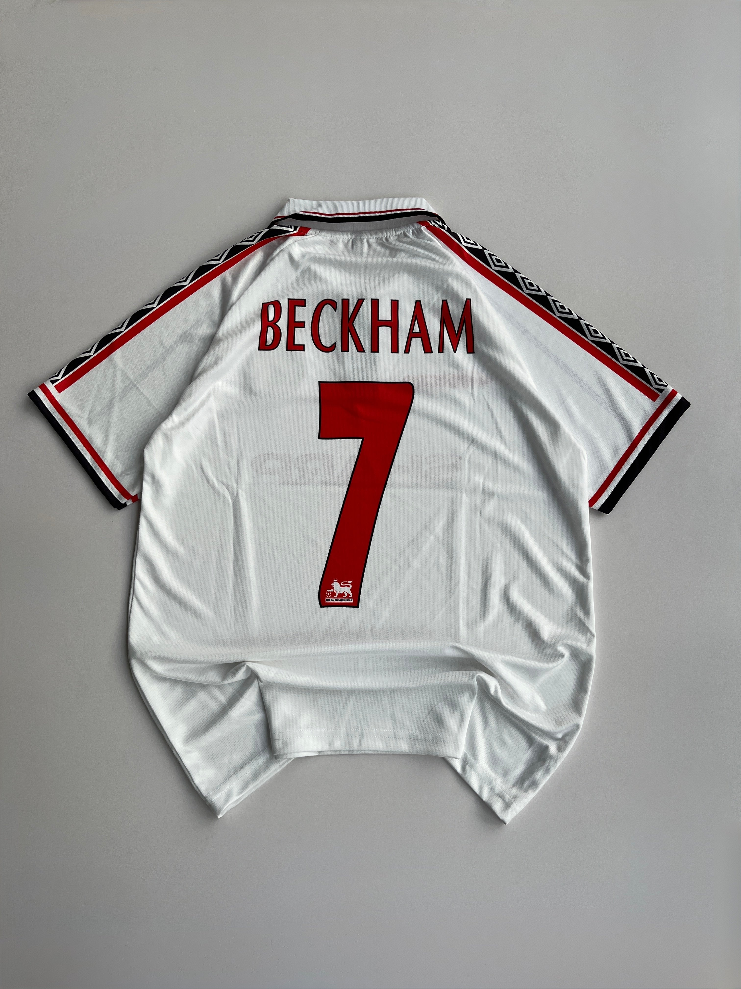 BECKHAM 7 MANCHESTER UNITED 1998/99 RETRO  AWAY  KIT EMBROIDERY POLO