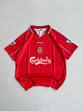 OWEN 10 LIVERPOOL 2000/02 RETRO HOME  KIT EMBROIDERY POLO