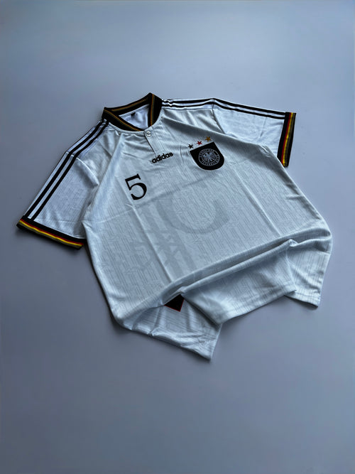 BECKENBAUER 5 GERMANY  1996 RETRO HOME  KIT EMBROIDERY