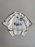 TORRES 9 LIVERPOOL 2007/08 RETRO AWAY KIT FIVE SLEEVE EMBROIDERY