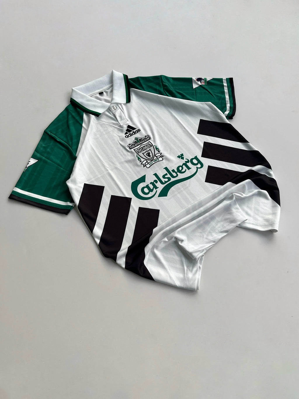 TORRES 9 LIVERPOOL 1993/95 RETRO AWAY KIT EMBROIDERY CUSTAMIZED POLO