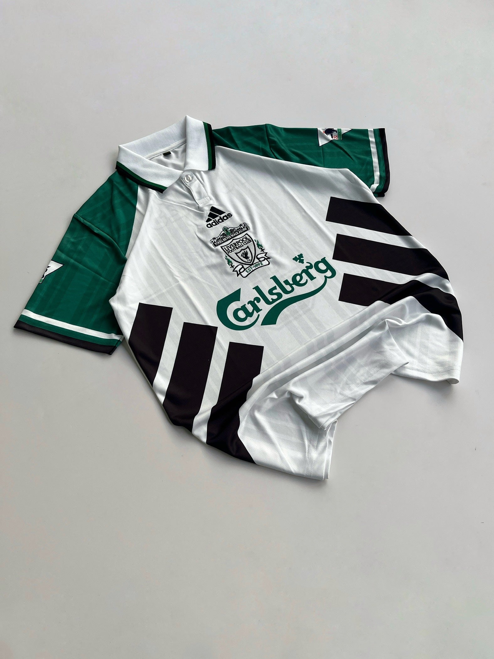 TORRES 9 LIVERPOOL 1993/95 RETRO AWAY KIT EMBROIDERY CUSTAMIZED POLO