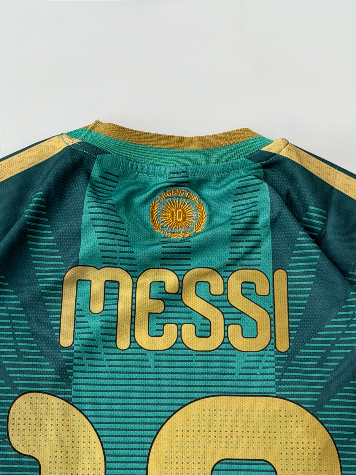 MESSI 10 ARGENTINA 2026 FAREWELL KIT GREEN EDITION KIT EMBROIDERY