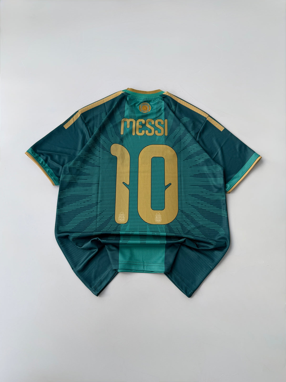 MESSI 10 ARGENTINA 2026 FAREWELL KIT GREEN EDITION KIT EMBROIDERY