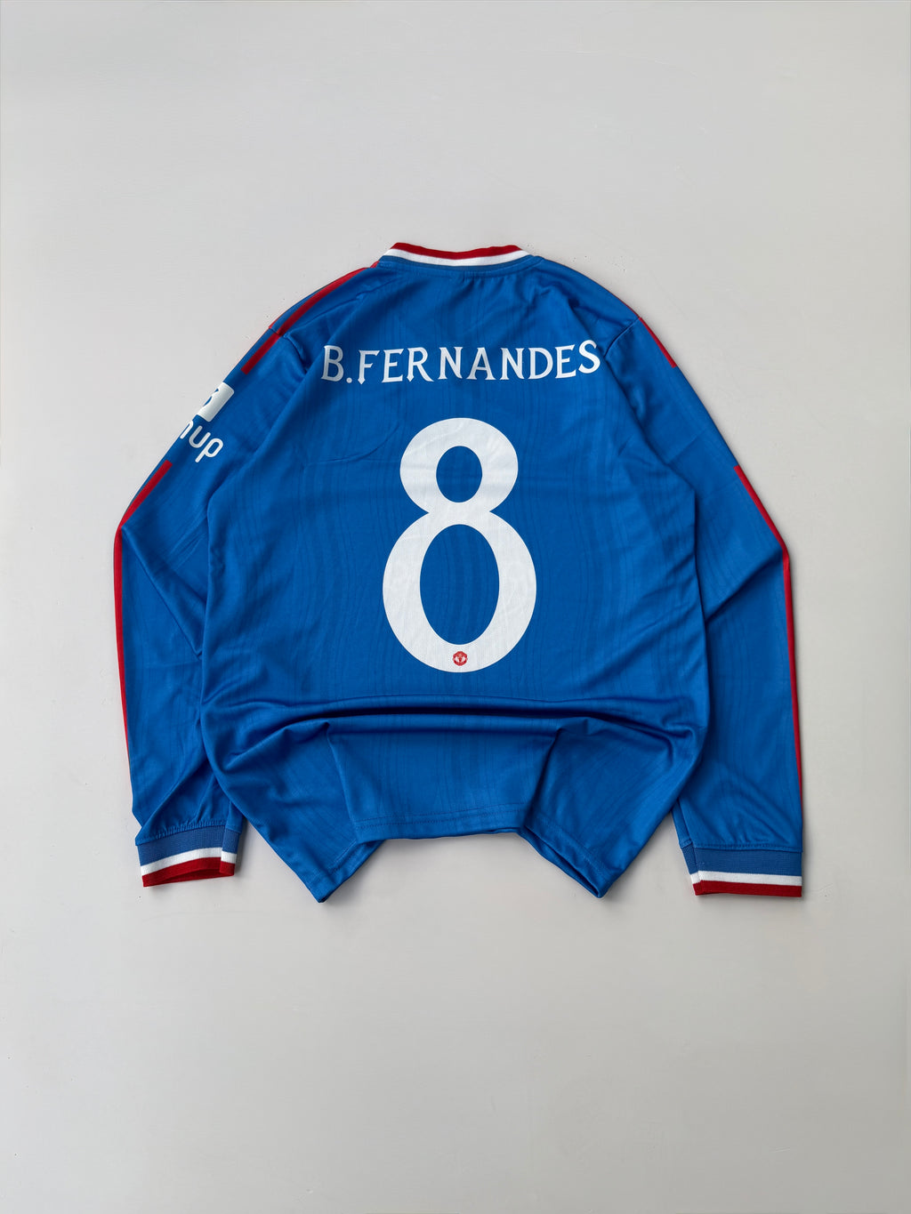 B.FERNANDES 8 MANCHESTER UNITED 2026/27 AWAY KIT 3D SILICON HEAT PRINTED LOGO FULL SLEEVE